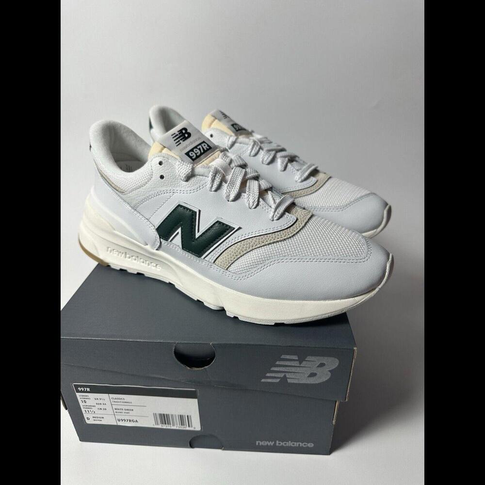 New Balance 997R White Night Watch Green Men’s Size 10 Or Women’s Size 11.5 New